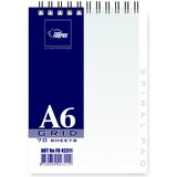 Forpus Zvezek s špiralo zgoraj, A6 mali karo - FO42311 | Shoptok.si