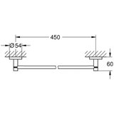 Grohe držalo za brisače essentials (40688GN1) | Shoptok.si