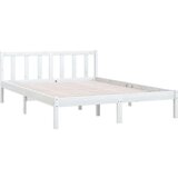 Okvir za krevet od masivne borovine bijeli 120 x 200 cm | shoptok.hr