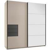 XXXL Omara Z Drsnimi Vrati Osnabrück, Siva, Ogledalo Cene