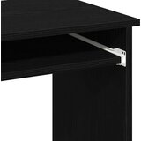 vidaXL Miza s policami črna 84x40x78 cm iverna plošča | Shoptok.si