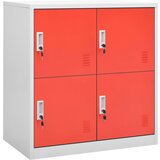 vidaXL ormarić s ključem svjetlosivi-crveni 90 x 45 x 92,5 cm čelični Cijene