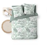 Douceur d intérieur Zelena posteljnina za zakonsko posteljo/podaljšana iz flisa 240x220 cm Epicea –