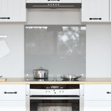 vidaXL Kuhinjski Odbijač Svetlo siva Kaljeno steklo 70 x 60 x 0.6 cm | Shoptok.si