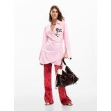 Desigual Obleka zelena / roza / črna | Shoptok.si