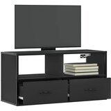 TV ormarić crni 80x31x39,5 cm Konstruirano drvo i metal | shoptok.hr