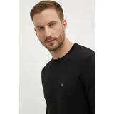 Calvin Klein Pulover s primesjo svile črna barva, K10K113549
