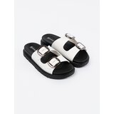 SEASTAR White flip-flops with silver buckles | shoptok.hr