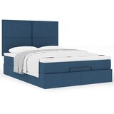  Otomanski krevet s madracem plavi 140x190cm od tkanine | Eponuda.ba