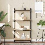 vidaXL Regal za knjige s 4 razine boja hrasta 60 x 30 x 120 cm drveni Cijene