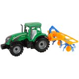  Zelen traktor z oranžno in modro grablje z drsnikom | Shoptok.si