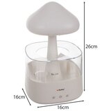 Ruhhy 24378-Ovlaživač zraka s LED noćnom lampom i rain efektom – 450 ml, aromaterapija, USB-C | shoptok.hr