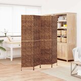Sobna pregrada s 4 panela smeđa 163 x 180 cm od vodenog zumbula | shoptok.hr