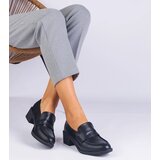Gemre Astrelia black women's faux leather low-heeled shoes | Shoptok.si