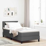  Krevet s opruga kutije Tamno siva 100 x 200 cm tkanina | shoptok.hr