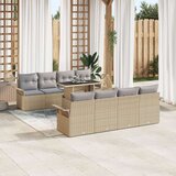 Vrtna garnitura - 3-dijelni set vrtnih sofa s jastučićima bež poli ratan | shoptok.hr