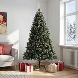  Umjetno božićno drvce s kuglicama 180 cm 300 LED lampica - 180 cm s LED-ima i crnim lopticama | shoptok.hr