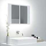 vidaXL LED kupaonski ormarić s ogledalom bijeli 60 x 12 x 45 cm Cijene
