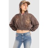 Affliction Shred Fest Zip Hoodie taupe | shoptok.hr