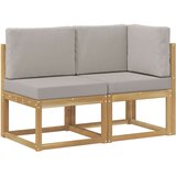  Zunanji srednji in kotiček kavč 2 Kos Bela Masiven les akacije, (5000269456) | Shoptok.si