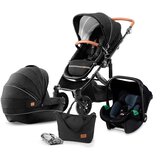 Kinderkraft KOLICA ZA BEBE 3U1 PRIME MINK PRO BLACK Cene