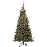 vidaXL Umjetno božićno drvce s nogom s stalakom Zelena 180 cm PE i PVC | shoptok.hr