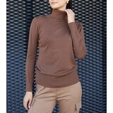 Gemre Brown loose-fitting turtleneck Nida | Shoptok.si