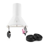 Klarstein Lumio Neo, retro kuhinjska napa, set za recirkulaciju zraka, bijela boja | shoptok.hr