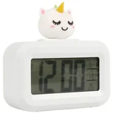 Sat Budilnik Unicorn Digitalni Beli XL2838