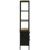  Highboard s ladicama Smeđa 70 x 35 x 180 cm Čvrsto drvo manga Slike