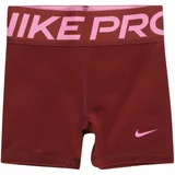 Nike Sportske hlače ružičasta / tamno crvena