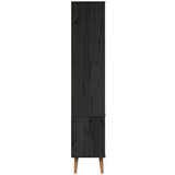  Vitrinski ormar od stakla Crna 90 x 35 x 175 cm - Crna | shoptok.hr