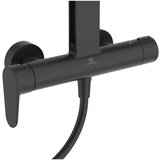 Ideal Standard Mat črna kovinska tuš garnitura 111 cm ALU+ – | Shoptok.si