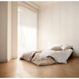 JUNA Bež podaljšana posteljnina za zakonsko posteljo iz bombažnega perkala 200x220 cm Daisy – | Shoptok.si