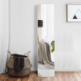 Izdelki za telo Ogledalo 2 v 1, stoječe ogledalo in stensko ogledalo 160 x 37 cm, belo | Shoptok.si
