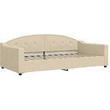  Dnevni krevet na razvlačenje krem 100 x 200 cm od tkanine | shoptok.hr