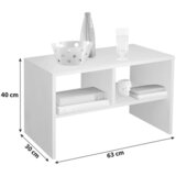 MID.YOU klubska miza nachto, hrast, 63 cm | Shoptok.si