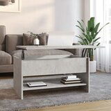 vidaXL Klubska mizica betonsko siva 80x50x40 cm konstruiran les | Shoptok.si