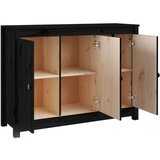  Komoda črna 100x35x74 cm trdna borovina, (20654715) | Shoptok.si