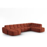 Micadoni Home Opečnato oranžna kotna sedežna garnitura Lisa – | Shoptok.si