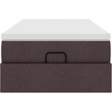 vidaXL Otomanski posteljni okvir z vzmetnico rjav 90x190 cm blago, (21607136) | Shoptok.si