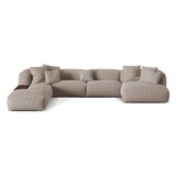 Micadoni Bež kutna garnitura (s lijevim kutom/u obliku slova "U") Martina – Home | shoptok.hr