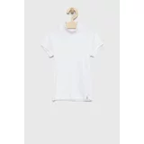 Abercrombie & Fitch Dječja majica kratkih rukava boja: bijela, s poludolčevitom