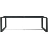 Vanjski blagovaonski stol antracit 120 x 60 x 66 cm aluminijski | shoptok.hr