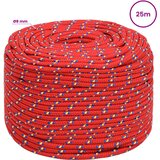  Višenamjensko pomoćno uže 8 mm 25 m Crvena PP | shoptok.hr