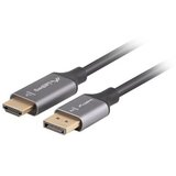 Lanberg CA-DPHD-20CU-0018-BK video cable adapter 1.8 m DisplayPort HDMI Type A (Standard) Black, Silver Cijene
