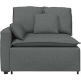  Modularni kauč s naslonom za ruke i jastucima tamno sivi 100 cm | Shoptok.si
