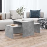  Komplet klubskih mizic betonsko siv 100x48x40 cm iverna plošča, (20715760) Cene