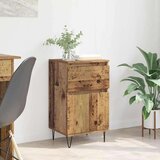 vidaXL Kreveta s ladicama Staro drvo 35 x 40 x 70 cm Konstruirano drvo | shoptok.hr