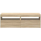 TV ormarići s LED svjetlima 2 kom boja hrasta 60 x 35 x 40 cm | shoptok.hr